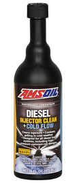 combines the cleaning and lubricating properties of AMSOIL Diesel Injector Clean with the anti-gelling power of AMSOIL Diesel Cold Flow.